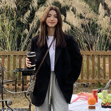 Zingj Suit Jacket Female 2024 Spring And Autumn New Korean Version Loose Design Sense Casual Temperament Suit