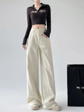 Zingj Wide Leg Jeans Female Spring And Autumn High Street Banana Pants Retro High Waist Straight Tube Loose Sense Drag The Floor
