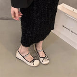 Heightened Pink Ballet Shoes Women's Shoes 2024 New French Spring And Autumn Mary Jane Gentle Evening