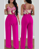 Independent Station Spring And Summer New Fashion Printing Suspenders To Attract 2-Piece Sets Of