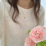 Chic Embroidered Flowers Blouses Women Summer Puff Short Sleeve Loose Simple Shirts Tops New Female Casual Clothes