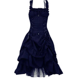 5XL Women Victorian Gothic Dress Vestidos Retro Lolita Palace Court Princess Halloween Punk Cosplay Long
