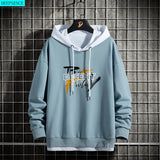 and Autumn New Long Sleeve Men Hooded Sweatshirt Tide Brand Fashion Korean Casual Loose Round Neck Long Sleeve Hoodie