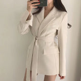 Suit In The Long Spring And Autumn 2025 New Korean Version Of The Trendy Relaxed Students Casual Long-Sleeved New Suit
