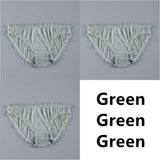 Women Sexy Lace Underwear Ruffle Panties Japanese Lolita Style Transparent Seersucker Lingerie Hollow Out Briefs