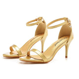 Cm Sexy Temperament With Light Mouth Fine High Heel Sandals White Thin Heel Buckle With White Sandals