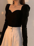 Ruched Puff Sleeve Blouse- Outfit