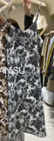 2021 Sexy printing sundress womens camisole midi dress seyx sleeveless vestidos summer