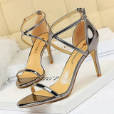 Shoes Buckle Strap High Heels 2022 New Women Heels Sandals Stiletto 11cm Sexy Heels Party Shoes Women Pumps Ladies