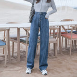 Women Jeans High Waist Loose Straight Leg Femme Jean 2022 Spring Fashion Y2k Casual Streetwear Female Pants Baggy