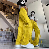 Quality Cargo Pants For Women Korean Fashion Casual Pockets Baggy Trousers Baggy Wide Leg Pant Streetwear Sweatpants