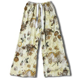 High-End Cotton Pyjamas Ladies Summer Thin Artificial Silk Home Leisure Long Trousers Straight Can Be Worn