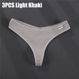 Thong V Waist Design G-String Women's Panties Cotton Panties Female Underpants Solid Pantys Intimates Lingerie