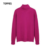2021 Autumn Winter women fashion Sweater 15% wool Green turtleneck sweater Knitted Tops Korean Winter