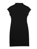 Short Knitted Dresses For Women 2023 Sleeveless Mini Dress Woman High Neck Bodycon Dress Women Sexy Elegant Party