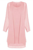 Shipping Mother of The Bride Dresses 2021 Chiffon Plus Size Long Sleeve Party Gown robe de soire de