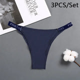 Panties Cotton Briefs Female Underpants Sexy Thong Pantys Underwear Solid Color Intimates Lingerie For Women