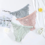 Panties Women Lace Hollow Out Underwear Panties Lingerie Ladies Seamless Low-Waist Briefs Underpants Intimates Panty