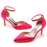 Cm Fine Heel Plus-Size Sandals Banquet Women's Shoes High-Heeled Sandals High-Heeled Sandals Satin Dress Long Skirt