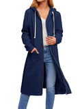New Women's Loose Zip Long