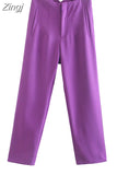 Women's Pants Beige Pencil High Waist Pants For Women Office Casual Elegant Woman Trousers Fashion Streetwear Summer
