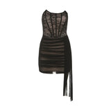 Autumn And Winter New Women's Hottie Pure Sexual Lust Sexy Lace Mesh Slimming Bag Hips Bra