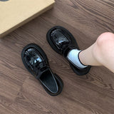 Out-Of-Home Temperament Thousands Of Gold Wind And Happy Shoes 2025 Women's New French Round Head Casual Mary Treasure Shoes
