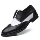 Zingj British Bullock Men's Plus Size Men's Shoes Fashion Trend Round-Headed Men's Single