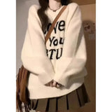 Printed Fuzzy Sweater- Outfit