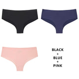 3Pcs/Lot Seamless Panty Set Underwear Female Comfort Intimates Fashion Low-Rise Briefs Panties Women Sexy