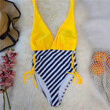 Piece swimsuit 2021 Sexy Solid Green Swimwear Women Swimsuit V-Neck Bathing Suit Beach wear Lace Up Monokini