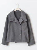 Autumn And Winter New Women's Small Casual Casual Collar Buckle Hairs Of The Short Coat