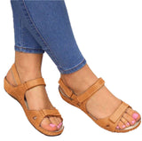 2025 Fish Mouth Flat Bottom Magic Stick Breathable Slope And Dew Casual Sandals