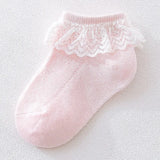 0 to 6 Yrs Toddler Baby Child Girls Ruffle Lace Ankle Cotton Dress Socks Princess Summer Cotton Eyelet Flower