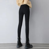 Pants Women 2020 Autumn High Waist Slim Woman Trousers Skinny Stretchy Elastic Solid Black Pantolone Woman Pencil