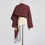 Zingj Personality Suit Jacket Female 2024 Summer New Long Sleeve Short Jacket Advanced Sense Shawl Style Small