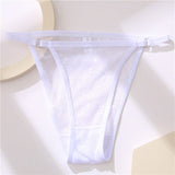 Transparent Female Underpants Women Mesh Briefs Panties Breathable Low Waist Lady Thongs Girls Intimates Lingerie