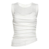 2024 Summer New Women's Sexy Hottie Hollow Lace Mesh Sleeveless Body