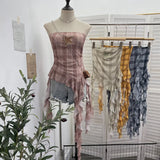 Eager Heavy-Working Transduce Mesh Lace Spliced Ribbon Ribbon Strap Chest Pad Tector Blouse