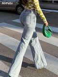 Jeans High Waist Women Baggy Jeans Casual Straight Boyfriend 90s Loose Denim Pants Female Wide Leg Wash Denim Trousers