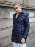 Autumn Winter Women Ultra Light Duck Down Coat Hooded Jackets Slim Medium Long Plus Size Parkas Thickness