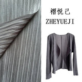 Folds Early Autumn Thin Four-Color Cardigan Niche Daily Short Coat Simple Folding Sleeve Coat