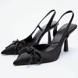 ZA Brand 2022 Summer New White One Word With Fashion Square Toe High Heels Sexy Stiletto Muller Sandals And Slippers Women