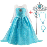 Winter Dress New Queen Halloween Costume For Kids Cosplay Dresses Princess disfraz carnaval vestido de festa