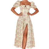 Printed Mid Waist Hipster Floral Backless Slim Fit Sleeveless Women's