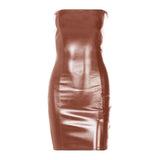 Zingj Women's Wear 2024 New Summer Sexy Strapless Temperament Dress Evening Dress Female