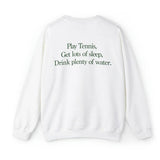 Back Graphic Quote Crewneck Sweatshirt- Outfit