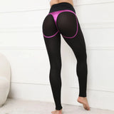 Sexy Patchwork Lifts Buttocks Legging Women Gym Sports Tights Honeycomb Push Up Effect Fitness Leggings Pants Trends