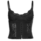 Summer Fashion Trend Women's New Sling V-Neck Dew Lace Lace