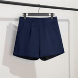 Zingj And Summer Shorts Women Wear High Waist A Word Large Size Black Autumn Thin Casual Bottom Spring Loose Wide-Leg